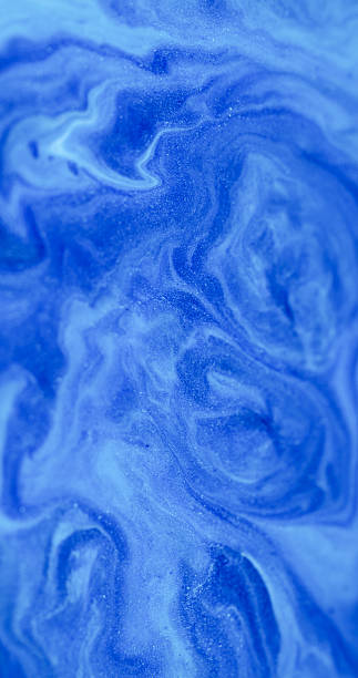 istock Sparkling flow ink mix shimmering emulsion stream 2221582337