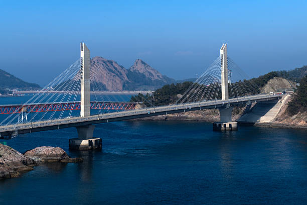 istock suspension bridge on the sea 2221592608