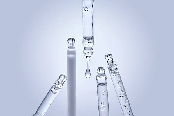 istock Five different droppers with facial serum. 2221598724