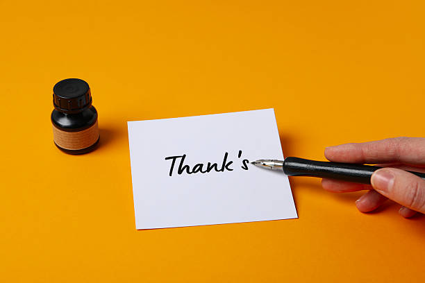 Words of gratitude, gratitude concept, word Thanks