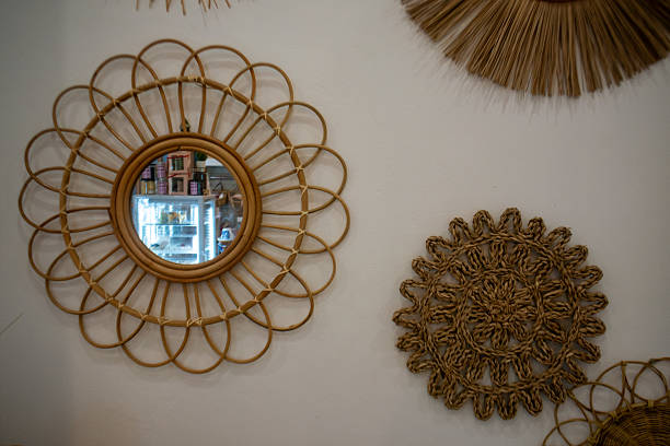 istock Decorative Rattan Mirror and Wall Art 2221604121
