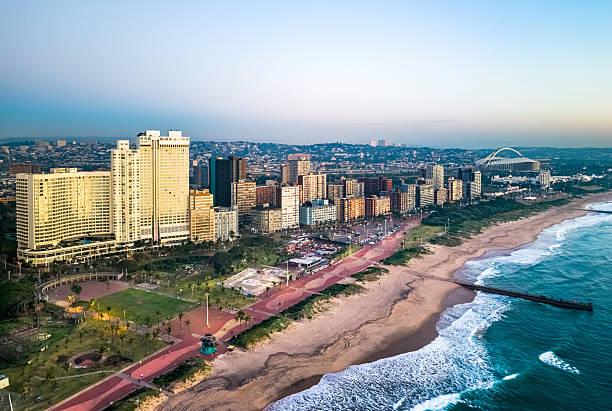 istock Durban Beachfront Sunrise Cityscape 2221615651
