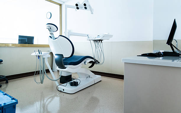 istock Dental office with dentist chair and tools 2221616072