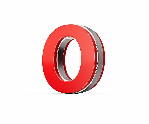 Vibrant Red Capital Letter O Gleams With Its Sleek Design Bold Font With Sharp Edges 3D Illustration