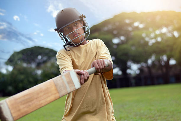istock Young Cricket sport player 2221622103