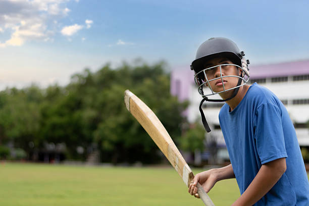 istock Young Cricket sport player 2221622113