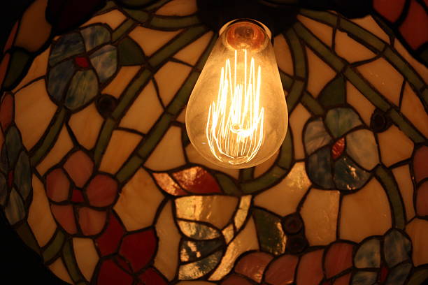 istock Stained Glass Flower Lamp 2221624042
