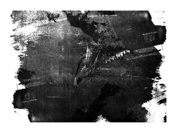 istock Black abstract grunge texture isolated on white background. Scratched and dirty background 2221630062