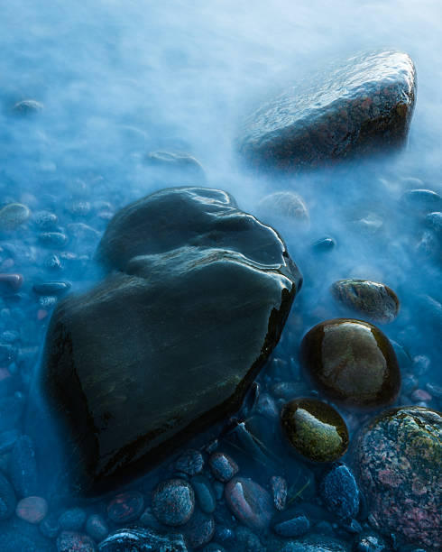 Sunrise at Boulder Beach in Acadia National Park in Bar Harbor, Maine