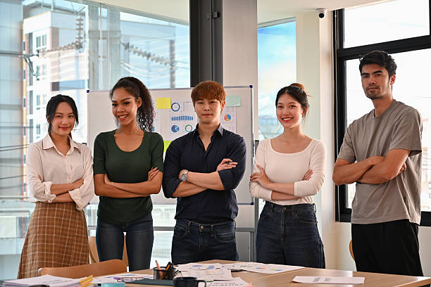 istock Confident Diverse Startup Team Portrait in Office 2221646545