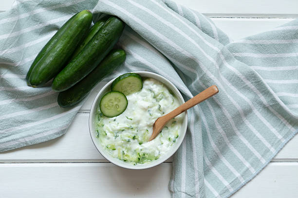 Traditional delicious appetizer; Tzatziki (Turkish name; Cacik)