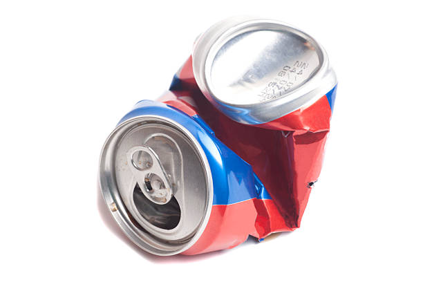 istock Empty crumpled can from energy drink or beer 2221647983