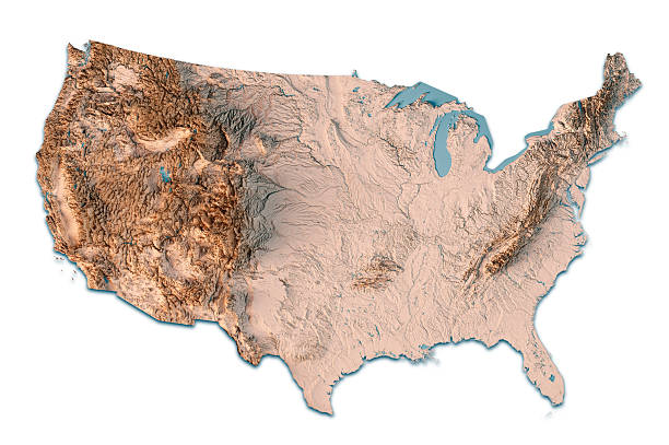 istock United States Topographic Map 3D Render Neutral Isolated 2221652147