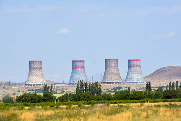 istock Nuclear power plant. Plant for growing electricity 2221659797
