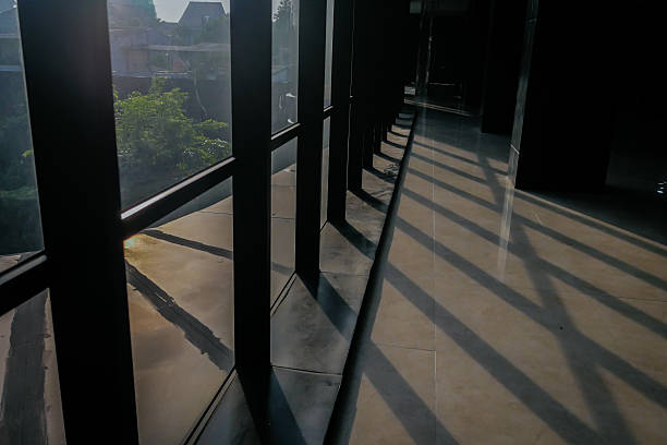 sunlight penetrates the window glass