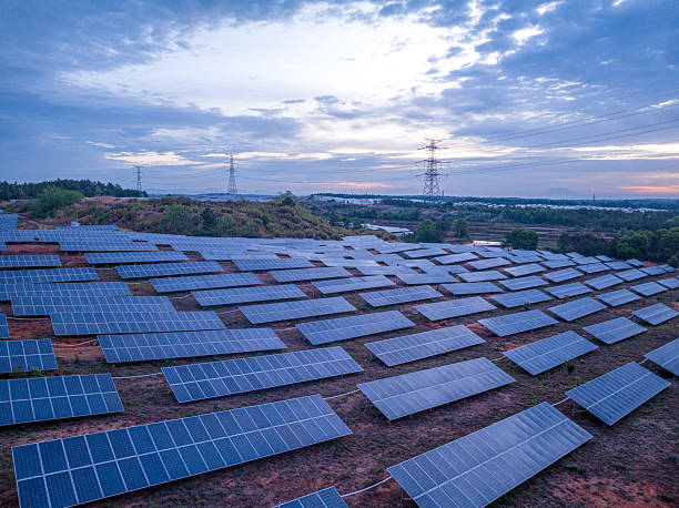 istock Sunset, photovoltaic power generation 2221671723