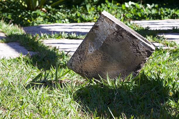 istock A stone is laying on the grass 2221678736