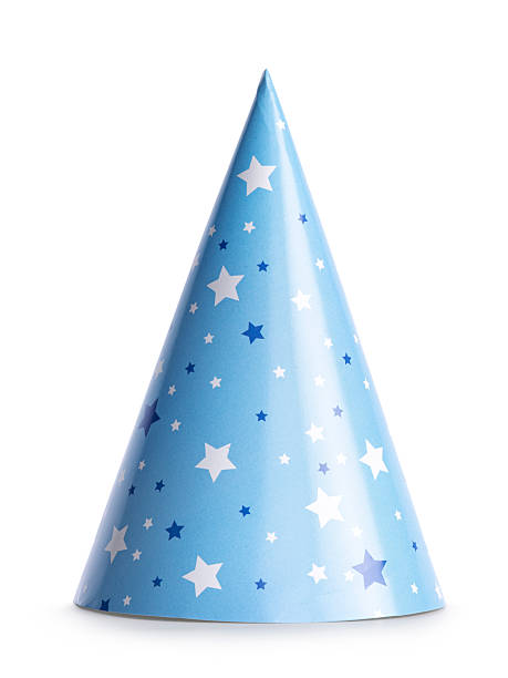 istock Paper party hat on white 2221686359