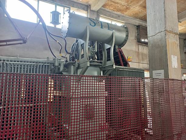 istock Electrical Transformer in safety area 2221697791