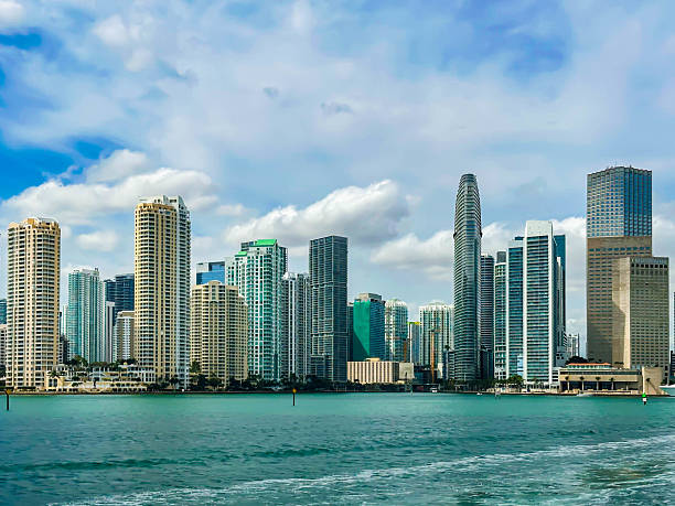 istock Miami skyline, Miami river, boat view, Bayside, Florida, USA 2221699013
