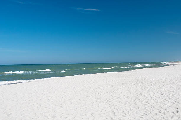 istock Sandy beach and sea waves by sunny summer day 2221707268