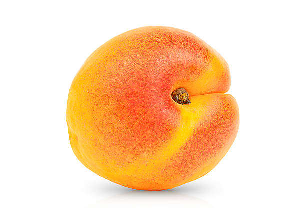 istock Fresh Ripe Apricot Isolated on White Background – Close-Up 2221712309