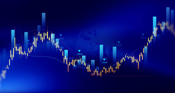istock Stock market investment trading graph growth.Trade business analytics graph and financial chart.Price graph and indicator diagrams. 2221715229