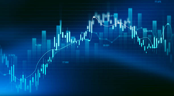 istock Stock market investment trading graph growth.Trade business analytics graph and financial chart.Price graph and indicator diagrams. 2221715235