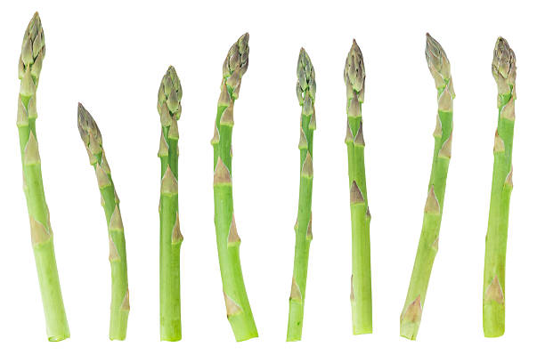 istock Fresh Green Asparagus Spears Isolated on White Background 2221715449