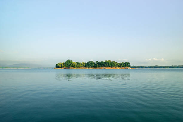 istock Lake view with a beautiful small island” 2221723916