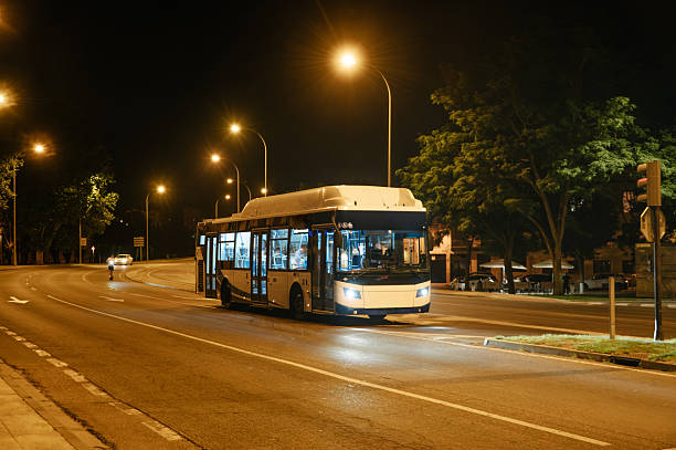 istock City bus at night 2221748992