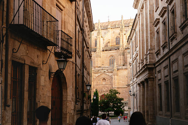 A street in the old town area of Salamanca, Spain
