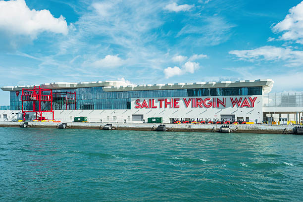 Cruise Ship Terminal in Miami, Florida, USA on a sunny day.