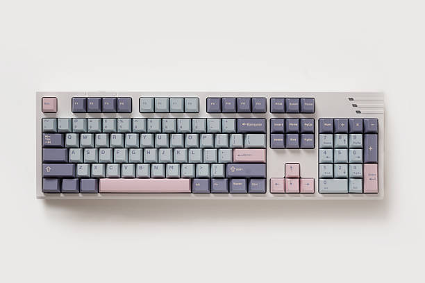 istock Modern mechanical keyboard. Minimal style and design keyboard. Custom build keyboard. 2221752974