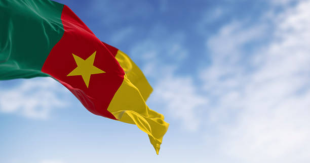 China flag with fabric texture background