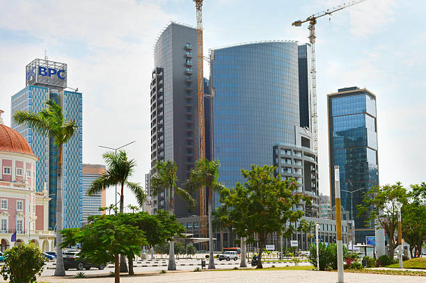 Luanda Marginal - business downtown architecture. Luanda, Angola