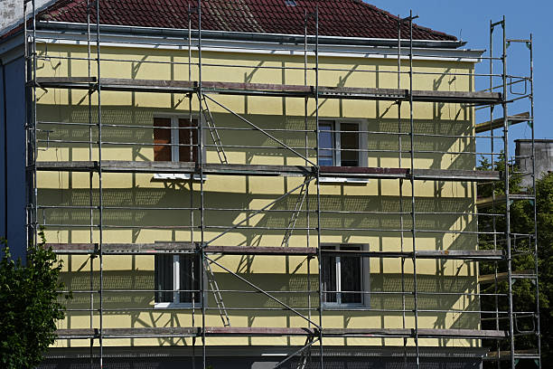 istock A building with scaffolding for repair or construction work 2221762709