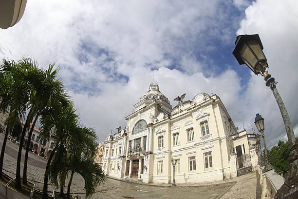 salvador, bahia, brazil - may 25, 2025: View of the Rio Branco Palace, in the historic center of Salvador.