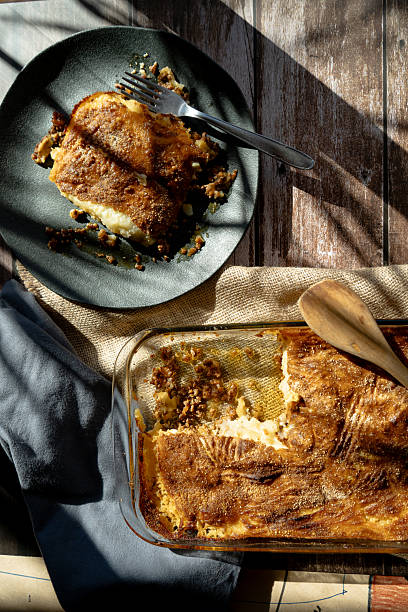 istock Classic shepherd's pie with creamy mashed potatoes and savory meat. 2221766514