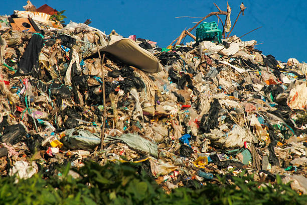 istock Garbage pile in trash dump or landfill. Pollution concept. 2221768854