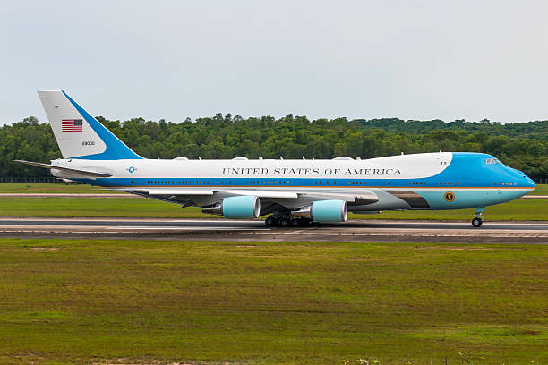 Air Force One Boeing 747 taxiing at Rio de Janeiro International Airport during an official visit by the President of the United States. November 18, 2024.
