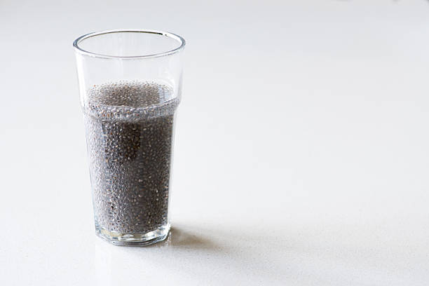 Chia seeds absorb water and contain a lot of fiber. Eating them soaked in water may help promote hydration, healthy digestion, and lower hunger.