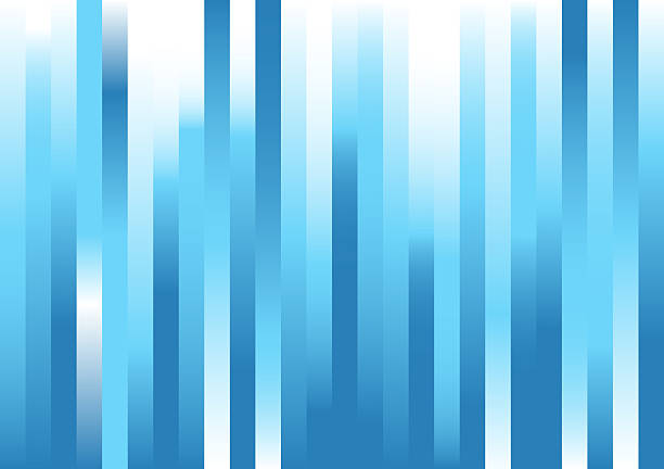 Cool Blue Stripes Dynamic geometric pattern with vertical stripes of varying widths and shades of blue, creating a visually captivating abstract design.