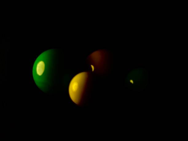 Colorful Pickleballs, yellow, orange, red, pink green, blue.
