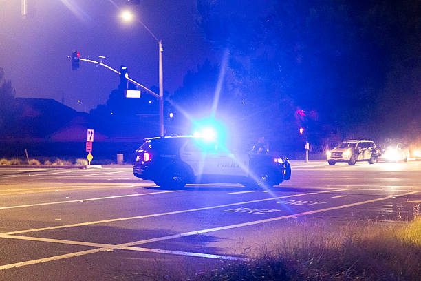 A Police unit responds to the scene of an emergency.