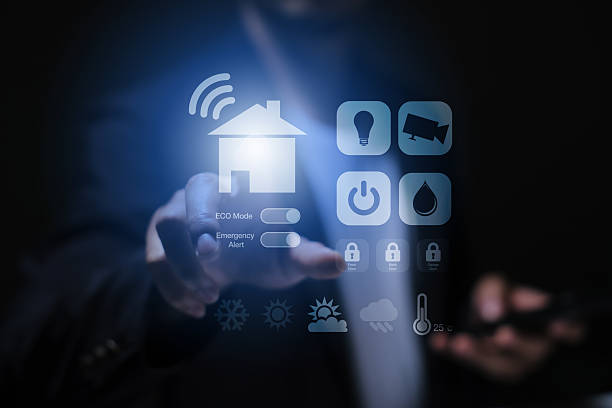 istock Smart home dashboard to control home appliances Assistant technology for smart devices smart home concept 2221808869