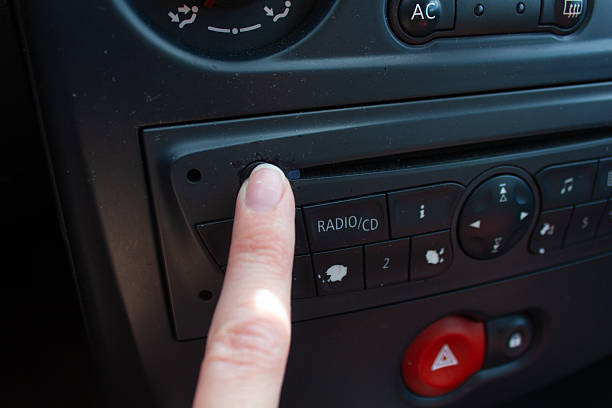 istock car interior, car panel, dashboard, radio, cup holder, air conditioner, climate control 2221814783