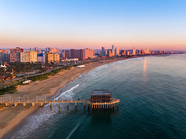 istock Durban Beachfront Sunrise Cityscape 2221815095