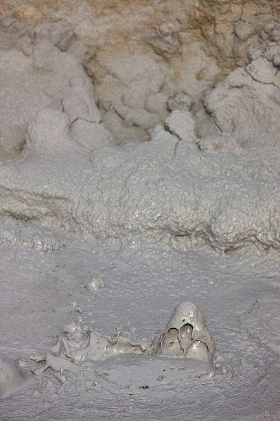 istock Active volcanic zone. Geothermical vents sulfur mud. Krafla. Iceland 2221820233