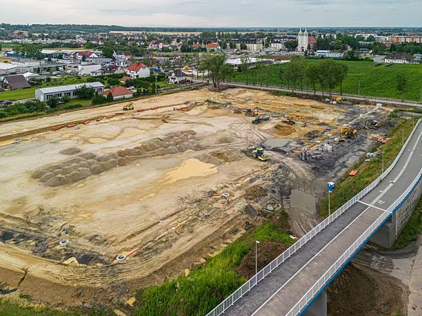 istock Parking lot construction in Opole 2221832298